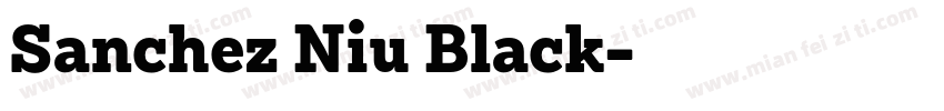 Sanchez Niu Black字体转换
